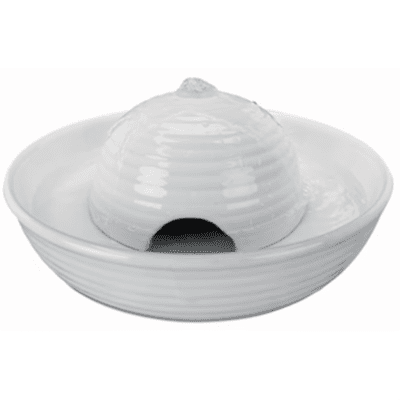 Vital Flow Mini Keramik-Trinkbrunnen Weiss 800 ML